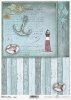 motywy marynistyczne, lato, wakacje, latarnia morska, kotwica, muszla, rozgwiazda, list, pocztówka, paski, R942, maritime theme, summer, holiday, anchor, lighthouse, shell, starfish, letter, postcard, stripes, maritimes Thema, Sommer, Urlaub, Anker, Leuch